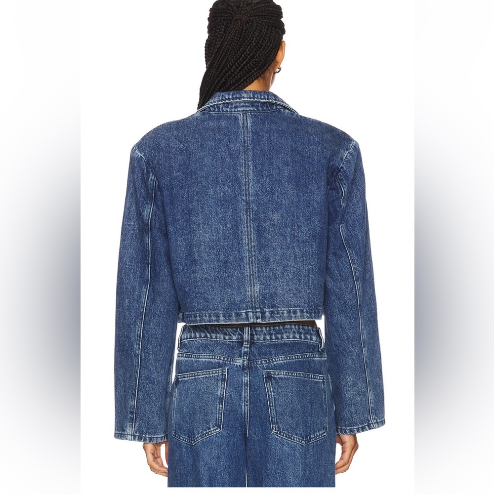 NWT WE WORE WHAT CROPPED DENIM JACKET❤️🔥 - Picture 3 of 4